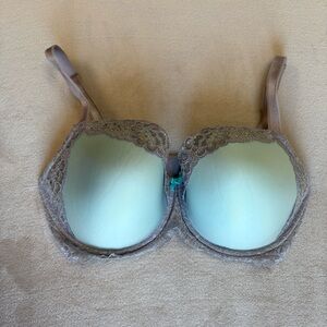 Victoria’s Secret Dream Angels Lace Bra in Gray and Blue Size 36DDD